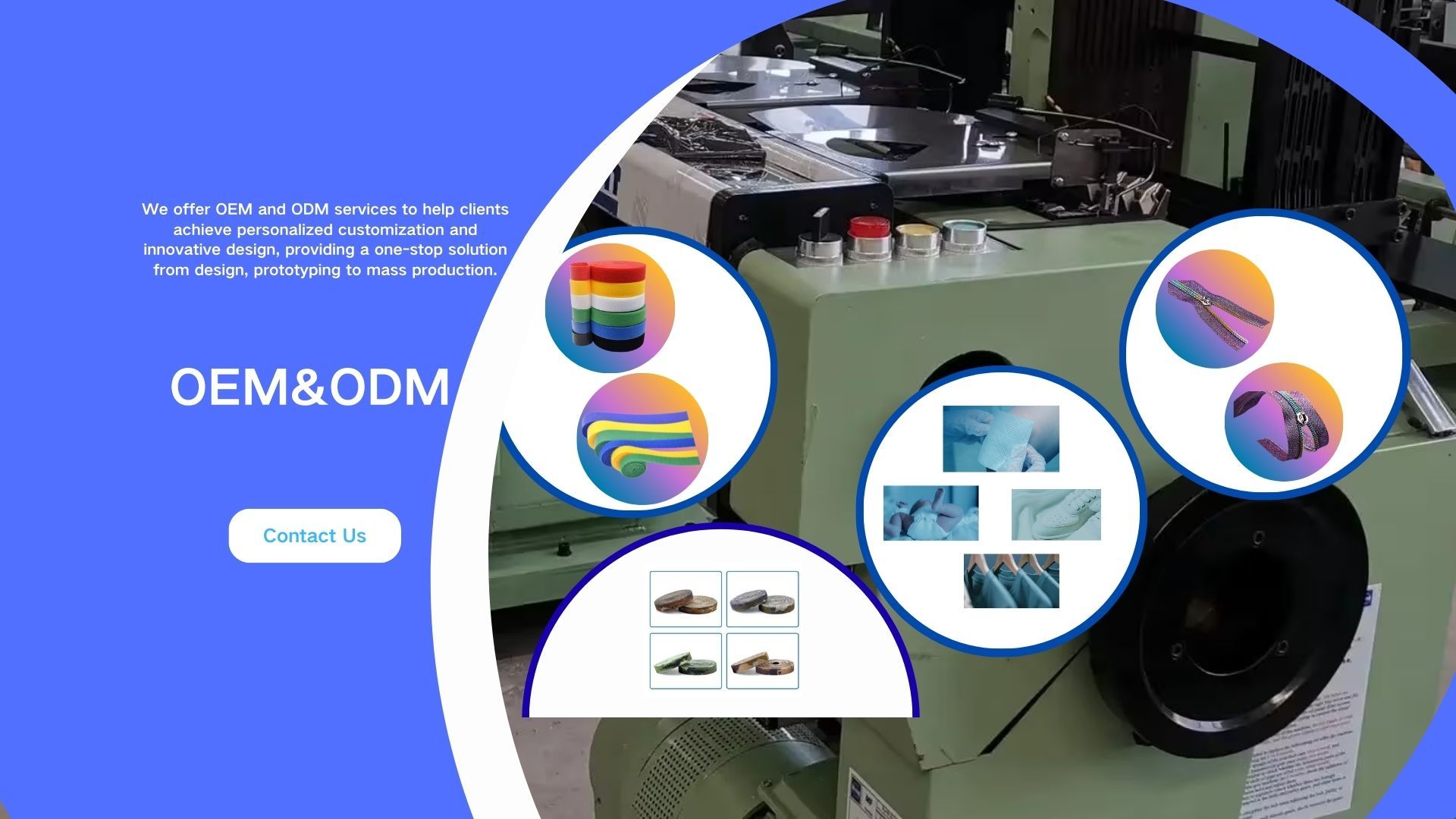 Qualidade gancho e laço fábrica